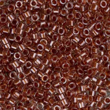 DB0915 Amber Ginger Sparkle Crystal Lined, Size 11/0 Miyuki Delica Beads, 50gm b... DB0915 Amber Ginger Sparkle Crystal Lined, Size 11/0 Miyuki Delica Beads, 50gm b...