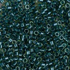 DB0919B Green Teal Sparkle Chartreuse Lined, Size 11/0 Miyuki Delica Beads, 50gm... DB0919B Green Teal Sparkle Chartreuse Lined, Size 11/0 Miyuki Delica Beads, 50gm...