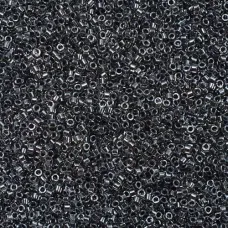 DB0925 Dark Grey Charcoal Spkle Cryst Line, Size 11/0 Miyuki Delica Beads, 50gm ... DB0925 Dark Grey Charcoal Spkle Cryst Line, Size 11/0 Miyuki Delica Beads, 50gm ...