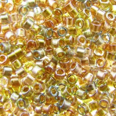 DB0981 Gold Beige Aqua, Size 11/0 Miyuki Delica Beads, 50g approx. DB0981 Gold Beige Aqua, Size 11/0 Miyuki Delica Beads, 50g approx.