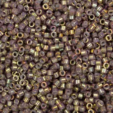 DB1011 Metallic Dusty Mauve Gold Iris Miyuki 11/0 Delica Beads, 50 Gram Bag DB1011 Metallic Dusty Mauve Gold Iris Miyuki 11/0 Delica Beads, 50 Gram Bag