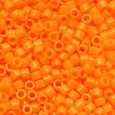 DB1133 Orange Mandarin Opaque, Size 11/0 Miyuki Delica Beads, 50gm bag DB1133 Orange Mandarin Opaque, Size 11/0 Miyuki Delica Beads, 50gm bag