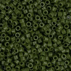 DB1135 Green Avocado Opaque, Size 11/0 Miyuki Delica Beads, 50gm bag DB1135 Green Avocado Opaque, Size 11/0 Miyuki Delica Beads, 50gm bag