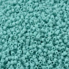 DB1136 Turquoise Sea Opal Opaque, Size 11/0 Miyuki Delica Beads, 50gm bag DB1136 Turquoise Sea Opal Opaque, Size 11/0 Miyuki Delica Beads, 50gm bag
