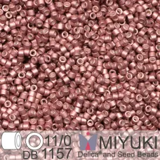 DB1157 Pink Berry Galvanized-Dyed Semi-Matte, Size 11/0 Miyuki Delica Beads, 50g... DB1157 Pink Berry Galvanized-Dyed Semi-Matte, Size 11/0 Miyuki Delica Beads, 50g...