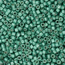 DB1182 Dark Green Mint Galvanized-Dyed Semi-Matte, Size 11/0 Miyuki Delica Beads... DB1182 Dark Green Mint Galvanized-Dyed Semi-Matte, Size 11/0 Miyuki Delica Beads...