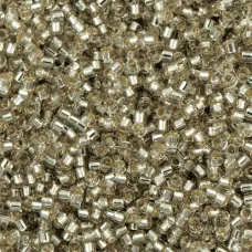 DB1211 Grey Mist Silver Lined, Size 11/0 Miyuki Delica Beads, 50g approx. DB1211 Grey Mist Silver Lined, Size 11/0 Miyuki Delica Beads, 50g approx.