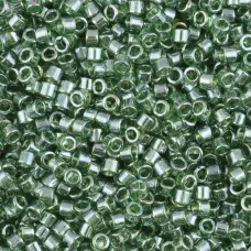 DB1227 Transparent Olive Luster, Size 11/0 Miyuki Delica Beads, 50 Grams DB1227 Transparent Olive Luster, Size 11/0 Miyuki Delica Beads, 50 Grams