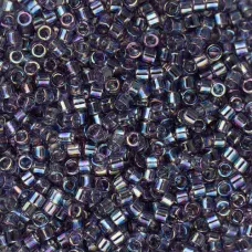 DB1245 Light Amethyst Transparent AB, Size 11/0 Miyuki Delica Beads, 50g approx. DB1245 Light Amethyst Transparent AB, Size 11/0 Miyuki Delica Beads, 50g approx.