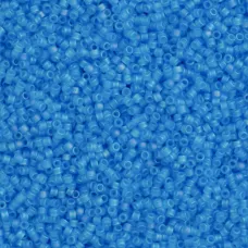 DB1284 Blue Ocean Transparent AB Matte, Size 11/0 Miyuki Delica Beads, 50g appro...