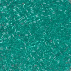 DB1304 Dark Green Mint Transparent Dyed, Size 11/0 Miyuki Delica Beads, 50gm bag