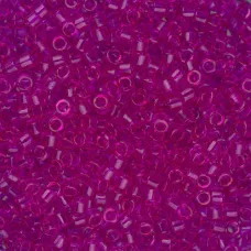 DB1310B Fuchsia Transparent Dyed, Size 11/0 Miyuki Delica Beads, 50gm bag