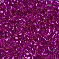 DB1340 Fuchsia Silver Lined-Dyed, Size 11/0 Miyuki Delica Beads, 50gm bag
