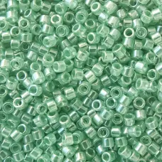 DB1483 Green Mint Transparent Luster, Size 11/0 Miyuki Delica Beads, wholesale p... DB1483 Green Mint Transparent Luster, Size 11/0 Miyuki Delica Beads, wholesale p...