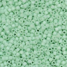 DB1496 Light Mint Opaque, Size 11/0 Miyuki Delica Beads, 50 Gram Bag DB1496 Light Mint Opaque, Size 11/0 Miyuki Delica Beads, 50 Gram Bag