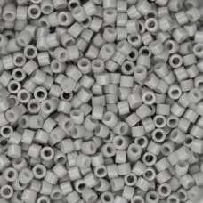 DB1498-1 Light Grey Smoke Opaque, Size 11/0 Miyuki Delica Beads, 50gm bag DB1498-1 Light Grey Smoke Opaque, Size 11/0 Miyuki Delica Beads, 50gm bag
