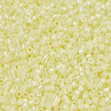 DB1531-1 Pale Yellow Opaque Ceylon, Size 11/0 Miyuki Delica Beads, 50 Grams DB1531-1 Pale Yellow Opaque Ceylon, Size 11/0 Miyuki Delica Beads, 50 Grams