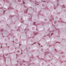 DB1534 Pale Rose Opaque Ceylon, Size 11/0 Miyuki Delica Beads, 50gm bag DB1534 Pale Rose Opaque Ceylon, Size 11/0 Miyuki Delica Beads, 50gm bag