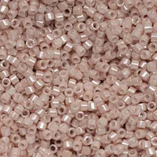 DB1535 Pink Champagne Opaque Ceylon, Size 11/0 Miyuki Delica Beads, 50gm bag DB1535 Pink Champagne Opaque Ceylon, Size 11/0 Miyuki Delica Beads, 50gm bag