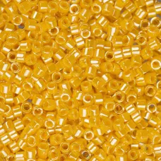 DB1562 Yellow Canary Opaque Luster, Size 11/0 Miyuki Delica Beads, 50g approx. DB1562 Yellow Canary Opaque Luster, Size 11/0 Miyuki Delica Beads, 50g approx.