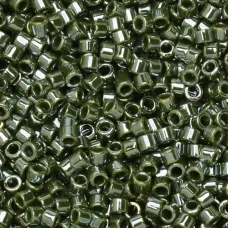 DB1566 Green Avocado Opaque Luster, Size 11/0 Miyuki Delica Beads, 50g approx. DB1566 Green Avocado Opaque Luster, Size 11/0 Miyuki Delica Beads, 50g approx.