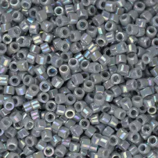 DB1579B Grey Ghost Opaque AB, Size 11/0 Miyuki Delica Beads, 50gm bag DB1579B Grey Ghost Opaque AB, Size 11/0 Miyuki Delica Beads, 50gm bag