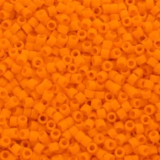 DB1583 Orange Mandarin Opaque Matte, Size 11/0 Miyuki Delica Beads, 50gm bag DB1583 Orange Mandarin Opaque Matte, Size 11/0 Miyuki Delica Beads, 50gm bag