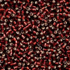 DB1685 Silver Lined Glazed Dark Cranberry, Size 11/0 Miyuki Delica Beads, 50g Wh... DB1685 Silver Lined Glazed Dark Cranberry, Size 11/0 Miyuki Delica Beads, 50g Wh...