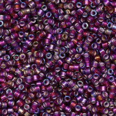 DB1694 Silver Lined Glazed Dark Cranberry AB, Size 11/0 Miyuki Delica Beads, 50 ... DB1694 Silver Lined Glazed Dark Cranberry AB, Size 11/0 Miyuki Delica Beads, 50 ...