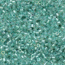 DB1767 Sparkling Aqua Green Lined Crystal AB, Size 11/0 Miyuki Delica Beads, 50 ... DB1767 Sparkling Aqua Green Lined Crystal AB, Size 11/0 Miyuki Delica Beads, 50 ...