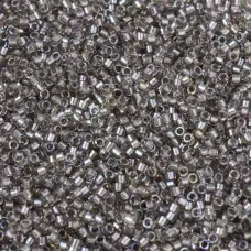 DB1772 Sparkling Pewter Lined Crystal AB, Size 11/0 Miyuki Delica Beads, 50 Gram... DB1772 Sparkling Pewter Lined Crystal AB, Size 11/0 Miyuki Delica Beads, 50 Gram...