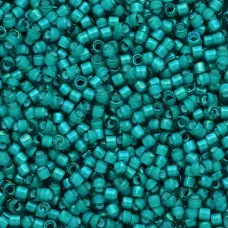 DB1782 White Lined Teal AB, Size 11/0 Miyuki Delica Beads, 50 Grams DB1782 White Lined Teal AB, Size 11/0 Miyuki Delica Beads, 50 Grams