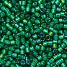 DB1788 White Lined Emerald AB, Size 11/0 Miyuki Delica Beads, 50 Grams DB1788 White Lined Emerald AB, Size 11/0 Miyuki Delica Beads, 50 Grams