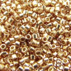 DB1834 Duracoat Galvanized Champagne, Size 11/0 Miyuki Delica Beads, 50gm bag DB1834 Duracoat Galvanized Champagne, Size 11/0 Miyuki Delica Beads, 50gm bag