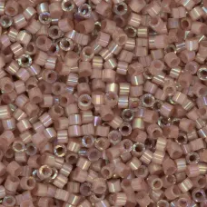 DB1879B Beige AB Silk Inside Dyed, Size 11/0 Miyuki Delica Beads, 50gm bag 