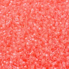 DB2034 Luminous Flamingo, Size 11/0 Miyuki Delica Beads, 50 Grams
