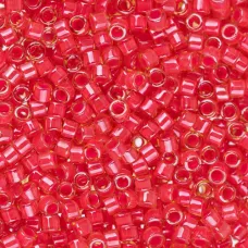 DB2051 Luminous Poppy Red, Size 11/0 Miyuki Delica Beads, 50 Grams