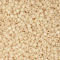 DB2105 Beige Opaque Duracoat Miyuki 11/0 Delica Beads, 50 Grams