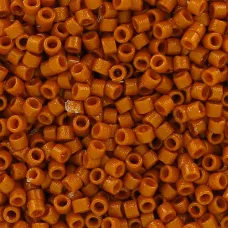 DB2108B Duracoat Opaque Dyed Pumpkin Orange, Size 11/0 Miyuki Delica Beads, 50gm... DB2108B Duracoat Opaque Dyed Pumpkin Orange, Size 11/0 Miyuki Delica Beads, 50gm...