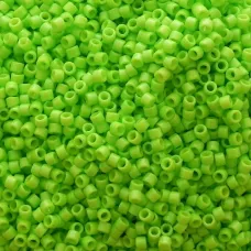 DB2121 Duracoat Opaque Dyed Neon Green, Size 11/0 Miyuki Delica Beads, 50gm bag DB2121 Duracoat Opaque Dyed Neon Green, Size 11/0 Miyuki Delica Beads, 50gm bag