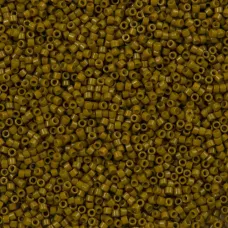 DB2141B Duracoat Opaque Dyed Olive, Size 11/0 Miyuki Delica Beads, 50gm bag DB2141B Duracoat Opaque Dyed Olive, Size 11/0 Miyuki Delica Beads, 50gm bag