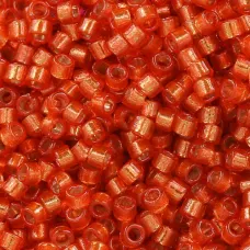 DB2158B Silver Lined Dyed Clementine 11/0 Duracoat Miyuki Delica Beads, 50gm DB2158B Silver Lined Dyed Clementine 11/0 Duracoat Miyuki Delica Beads, 50gm