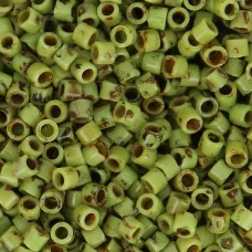 DB2265B Picasso Chartreuse Matte, Size 11/0 Miyuki Delica Beads, 50gm DB2265B Picasso Chartreuse Matte, Size 11/0 Miyuki Delica Beads, 50gm