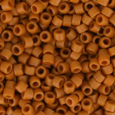 DB2287  Frost Opaque Glazed Burnt Orange Size 11/0 Miyuki Delica Beads, 50gm ba...