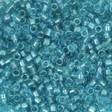 DB2382 Aqua Fancy Lined Size 11/0 Miyuki Delica Beads, 50gm bag DB2382 Aqua Fancy Lined Size 11/0 Miyuki Delica Beads, 50gm bag
