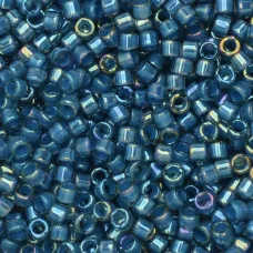 DB2384B Teal Dark Blue Fancy Lined Size 11/0 Miyuki Delica Beads, 50gm bag DB2384B Teal Dark Blue Fancy Lined Size 11/0 Miyuki Delica Beads, 50gm bag