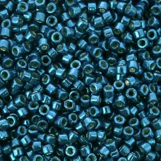 DB2516 Dark Aqua Blue Galvanised Duracoat, size 11/0 Miyuki Delica Beads, 50 Gra...