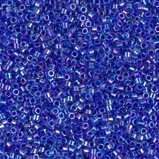 DB0063 Blue Violet AB Lined-Dyed, Size 11/0 Miyuki Delica Beads, 50gm bag DB0063 Blue Violet AB Lined-Dyed, Size 11/0 Miyuki Delica Beads, 50gm bag