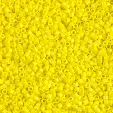 DB0721 Opaque Yellow, Size 11/0 Miyuki Delica Beads, 50gm bag