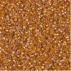 DB1702 Copper Pearl Lined Marigold, Size 11/0 Miyuki Delica Beads, 50g Wholesale... DB1702 Copper Pearl Lined Marigold, Size 11/0 Miyuki Delica Beads, 50g Wholesale...